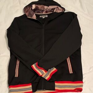 Stacy Adams Black Zip up Hooded Jacket Size L